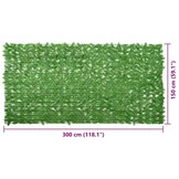 Balkonscherm met groene bladeren, 300x150 cm - 34% Korting