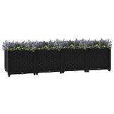 Verhoogde Plantenbak Zwart 160x40x38 cm - 34% Korting