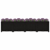 Verhoogde Plantenbak Zwart 160x40x38 cm - 34% Korting