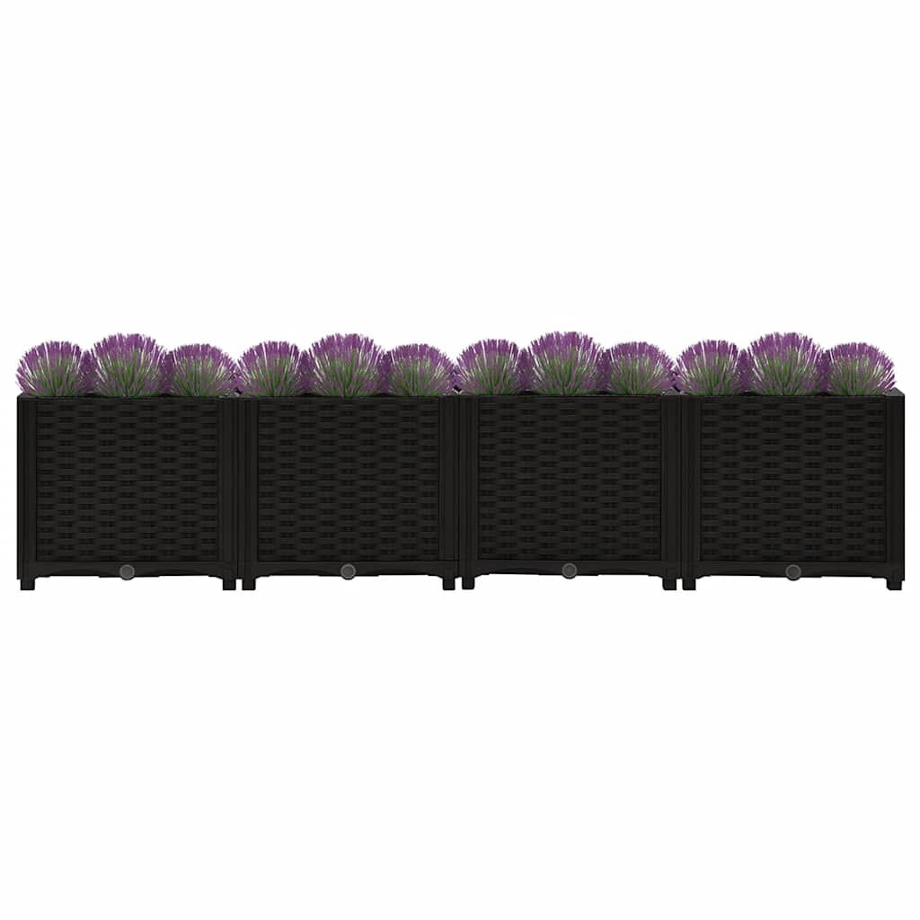 Verhoogde Plantenbak Zwart 160x40x38 cm - 34% Korting