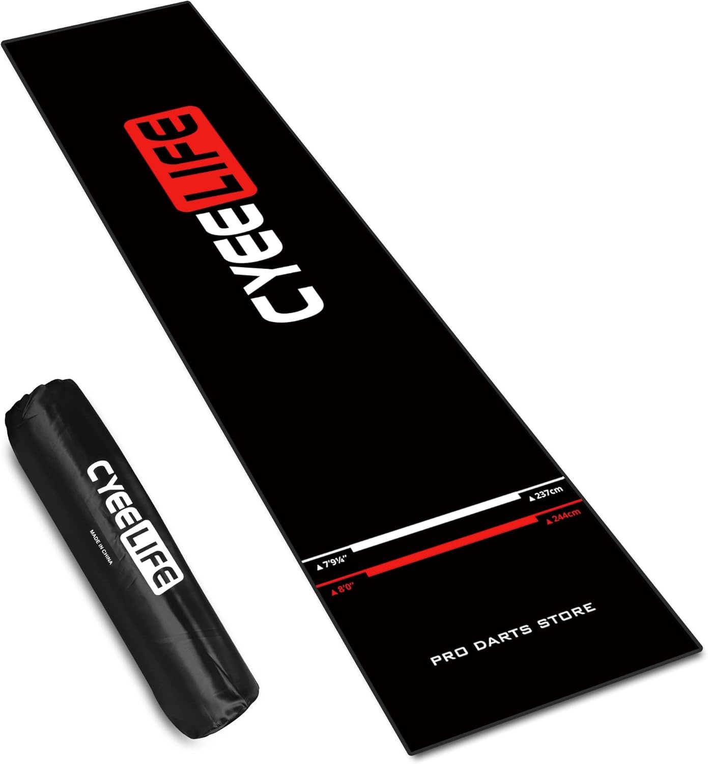 Dartmat 295 cm | Met Werplijn & Draagtas | 29% Korting