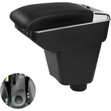 Armleuning Zwart PU-leer Renault Clio IV (2012-2019) met 7 USB-poorten - 34% Korting