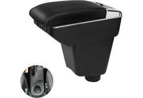 Armleuning Zwart PU-leer Renault Clio IV (2012-2019) met 7 USB-poorten - 34% Korting