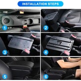 Armleuning Zwart PU-leer Renault Clio IV (2012-2019) met 7 USB-poorten - 34% Korting