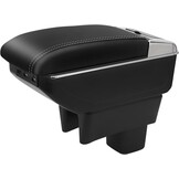 Armleuning Zwart PU-leer Renault Clio IV (2012-2019) met 7 USB-poorten - 34% Korting