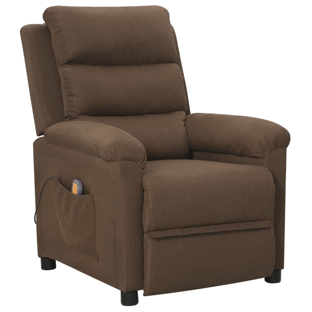 Massagestoel Stof Bruin - 35% Korting