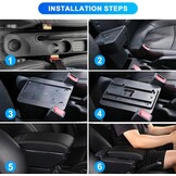 Zwarte Armleuning met 7 USB-poorten - Renault Clio IV (2012-2019) - 34% Korting