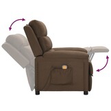Massagestoel Stof Bruin - 35% Korting