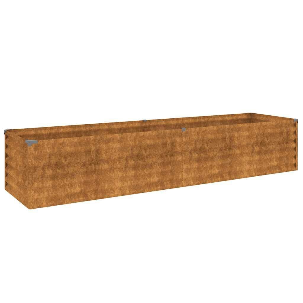 Verhoogde Plantenbak Cortenstaal 194x50x36 cm - 58% Korting!