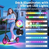 Scooter Big Wheel 2-wiel met Licht & Verstelbaar Stuur - 34% Korting