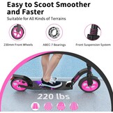 Scooter Big Wheel 2-wiel met Licht & Verstelbaar Stuur - 34% Korting