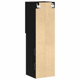 TV-kast Zwart 30.5x30x102cm Bewerkt Hout - 34% Korting