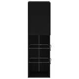 TV-kast Zwart 30.5x30x102cm Bewerkt Hout - 34% Korting