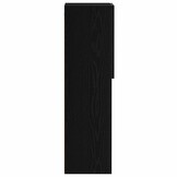 TV-kast Zwart 30.5x30x102cm Bewerkt Hout - 34% Korting