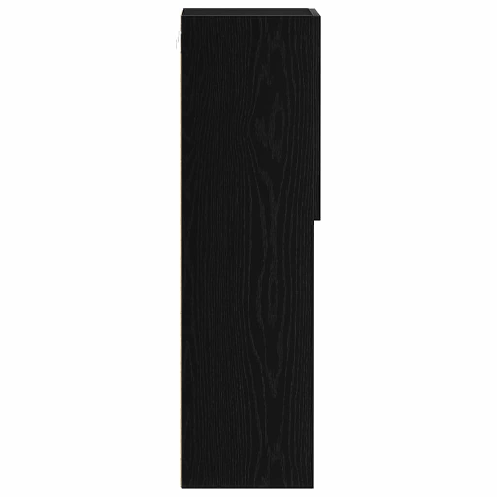 TV-kast Zwart 30.5x30x102cm Bewerkt Hout - 34% Korting