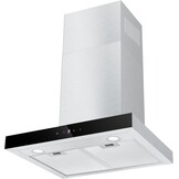 TopStrong Afzuigkap 60 cm, afzuigkap convectie/afvoerlucht, afzuigkap met 700 m³/h luchtstroom, afzuigkap 60 cm roestvrij staal, 9 standen soft touch-besturing en 2 W ledlicht