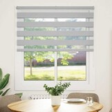 Lichtgrijs Zebra Rolgordijn 130x150 cm - 83% Korting!