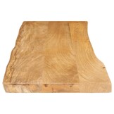 vidaXL Tafelblad met natuurlijke rand 110x40x3,8 cm massief mangohout