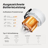 FLEXTAILGEAR MAX Pump 3 draagbare luchtpomp, 5,0 kPa, verlichting, USB-opladen voor het opblazen en legen van zwemhulpen, luchtbedden en zwemringen, vacuümopbergzak