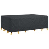 vidaXL Hoes voor tuinmeubelen Zwart 300 x 200 x 90 cm 600D