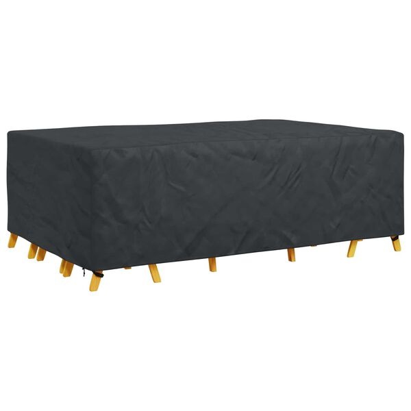 vidaXL Hoes voor tuinmeubelen Zwart 300 x 200 x 90 cm 600D