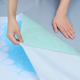 Wasbaar incontinentie bedmat met piping - Waterdichte matrashoes herbruikbaar (86 x 132 cm)