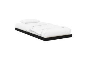 vidaXL Vloer Bedframe Zwart Eiken 90x200 cm - 46% Korting!