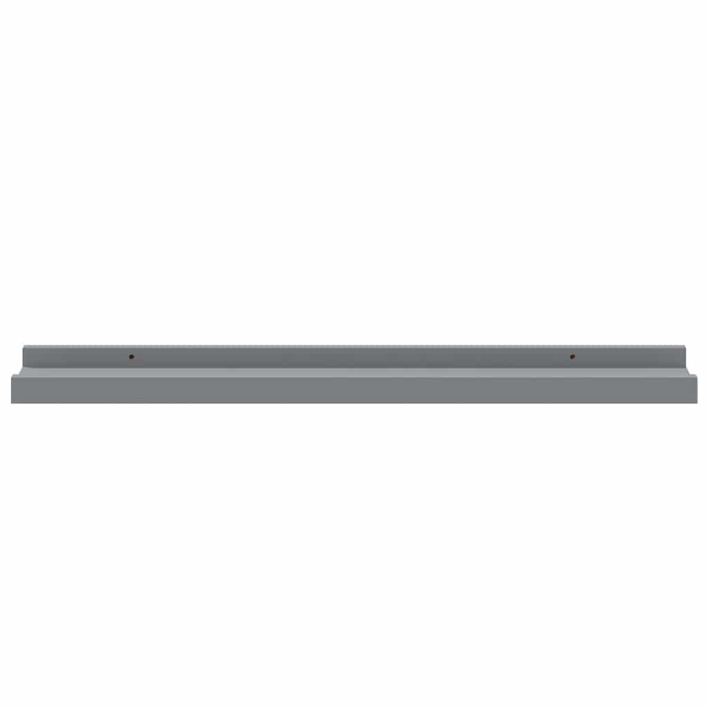 vidaXL Fotoplanken 2 st 60x9x3 cm MDF grijs