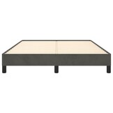 vidaXL Bedframe zonder matras 140x190 cm fluweel donkergrijs