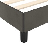 vidaXL Bedframe zonder matras 140x190 cm fluweel donkergrijs
