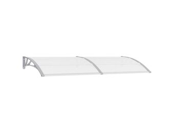 vidaXL Deurluifel 240x75 cm PC grijs en transparant