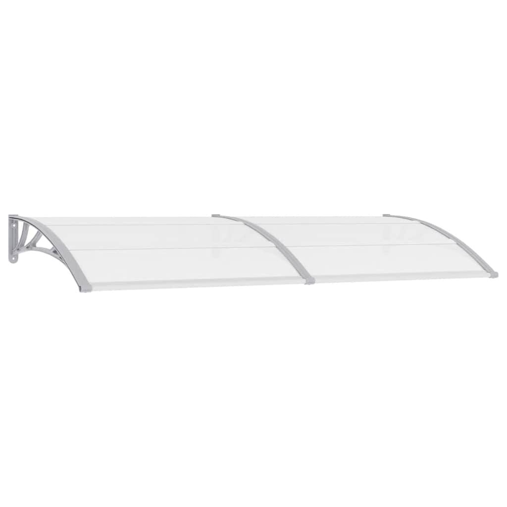 vidaXL Deurluifel 240x75 cm PC grijs en transparant