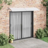 vidaXL Deurluifel 240x75 cm PC grijs en transparant