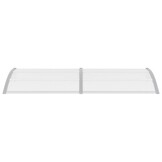 vidaXL Deurluifel 240x75 cm PC grijs en transparant