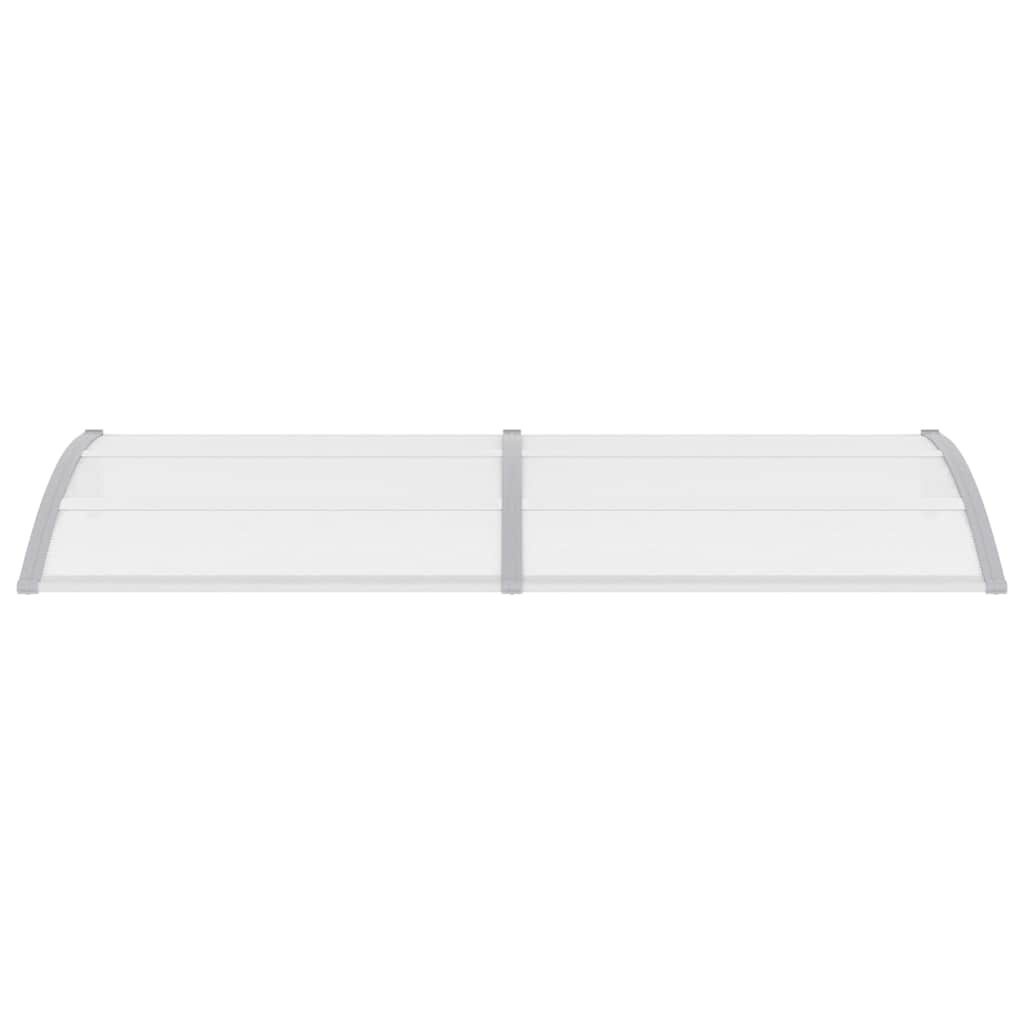 vidaXL Deurluifel 240x75 cm PC grijs en transparant