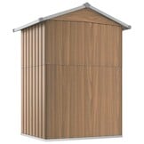 Tuinschuur Gegalvaniseerd Staal Bruin - 35% Korting!