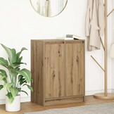 vidaXL Dressoir ambachtelijk spaanplaat hout ambachtelijk 57x34x76 cm