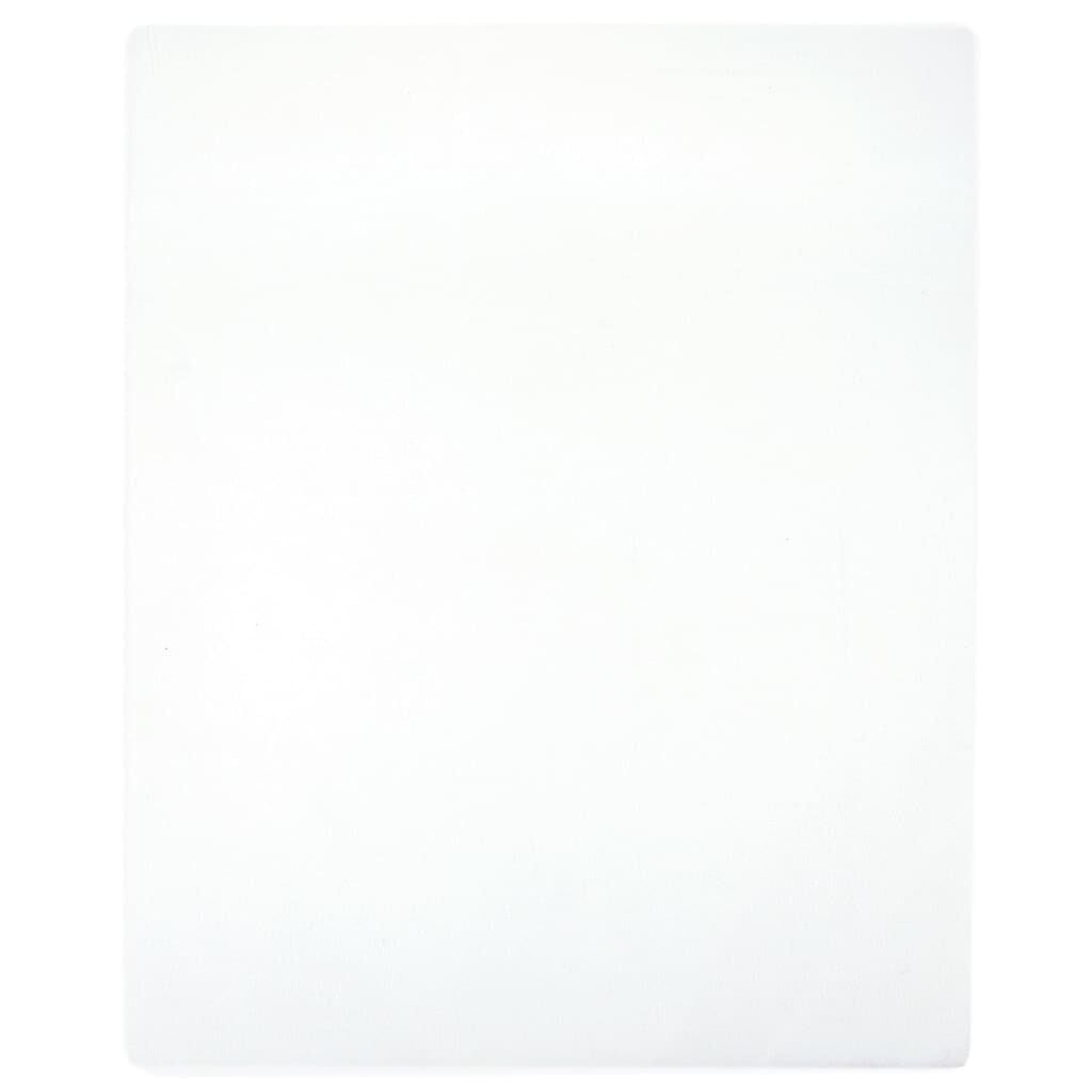 vidaXL Hoeslakens jersey 2 st 160x200 cm katoen wit