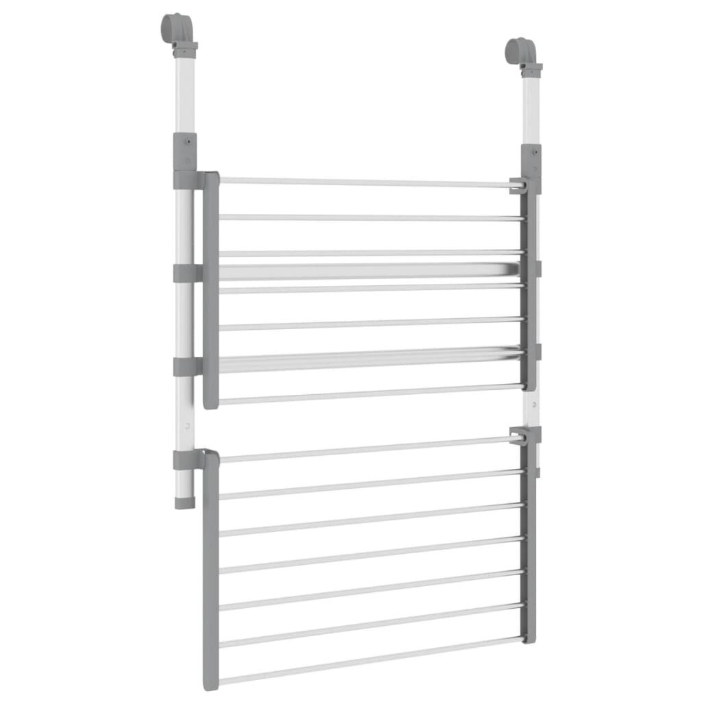 vidaXL Droogrek voor balkon 54x25x42 cm aluminium