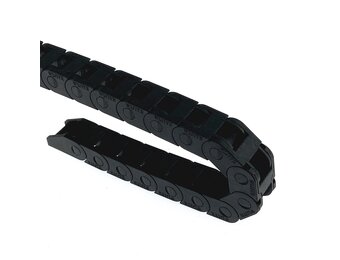 Mini-sleepketting, binnenafmetingen 10 x 10 mm, serielengte 1000 mm, versterkte nylon band-eindconnector, geschikt voor 3D-printers en CNC (R18, 10 x 10)