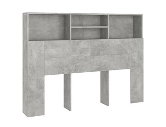 vidaXL Hoofdbordkast 140x19x103,5 cm betongrijs