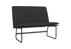 Zwart Kunstleren Bankje 100x75x76 cm (46% Korting)