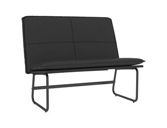 vidaXL Bankje 100x75x76 cm kunstleer zwart