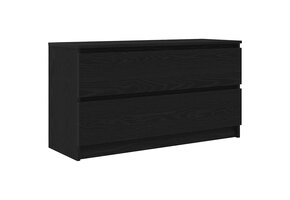 Zwart TV-meubel (100x35x54 cm) - Bewerkt Hout - 41% Korting