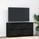 vidaXL Tv-meubel 100x35x54 cm bewerkt hout zwart
