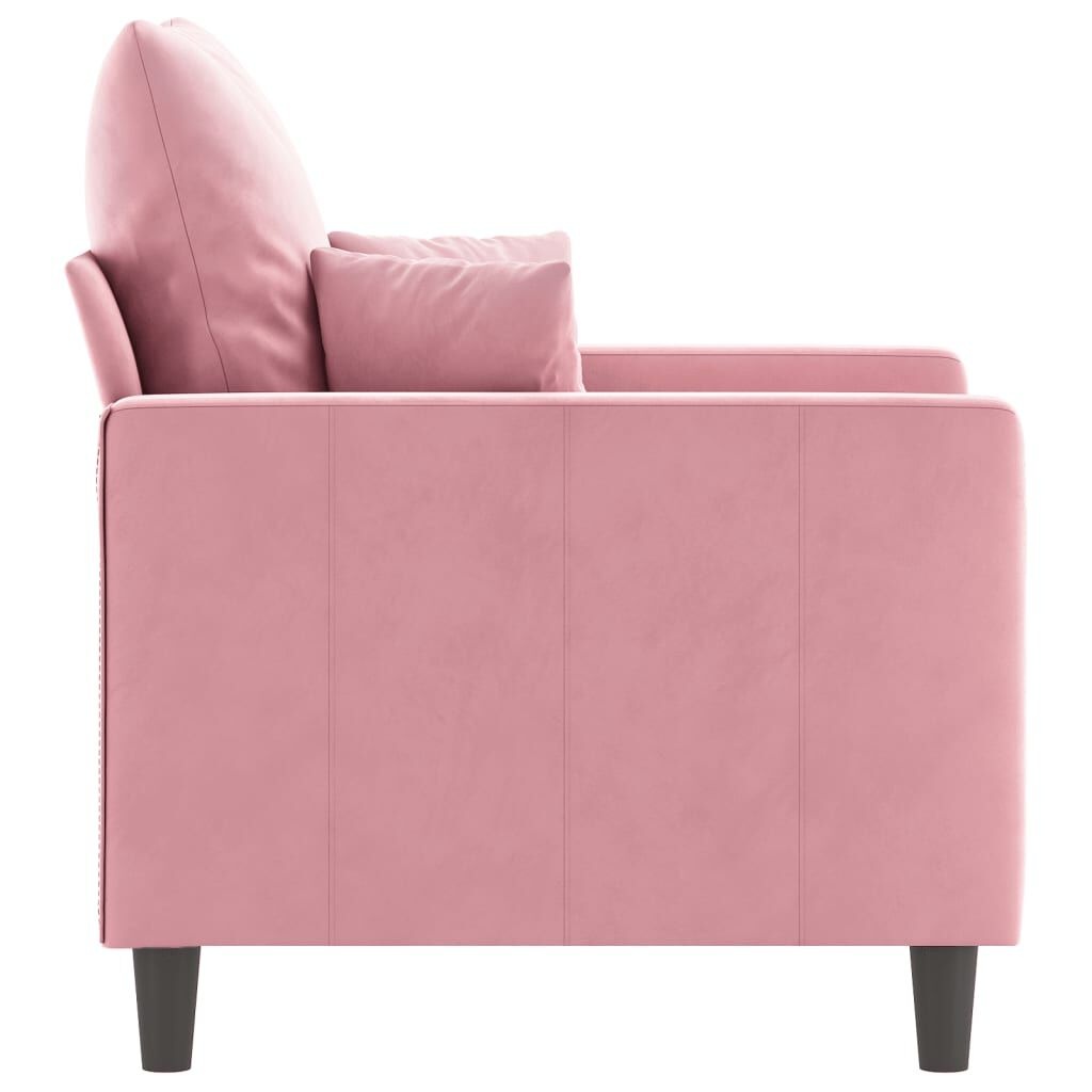 vidaXL Fauteuil 60 cm fluweel roze