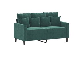 VidaXL Tweezitsbank 120cm Fluweel Donkergroen met 37% Korting