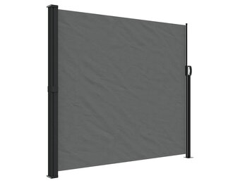 vidaXL Windscherm uittrekbaar 180x500 cm antracietkleurig