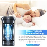 Homesuit Vliegenval, elektrische insectenverdelger, muggenlamp, muggenafweer, outdoor, 20 W, 4000 V, elektrische muggenzapper, effectief voor het verminderen van vliegende insecten voor binnen