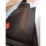 vidaXL Tafelblad natuurlijke rand 180x60x(2-6)cm eikenhout donkerbruin